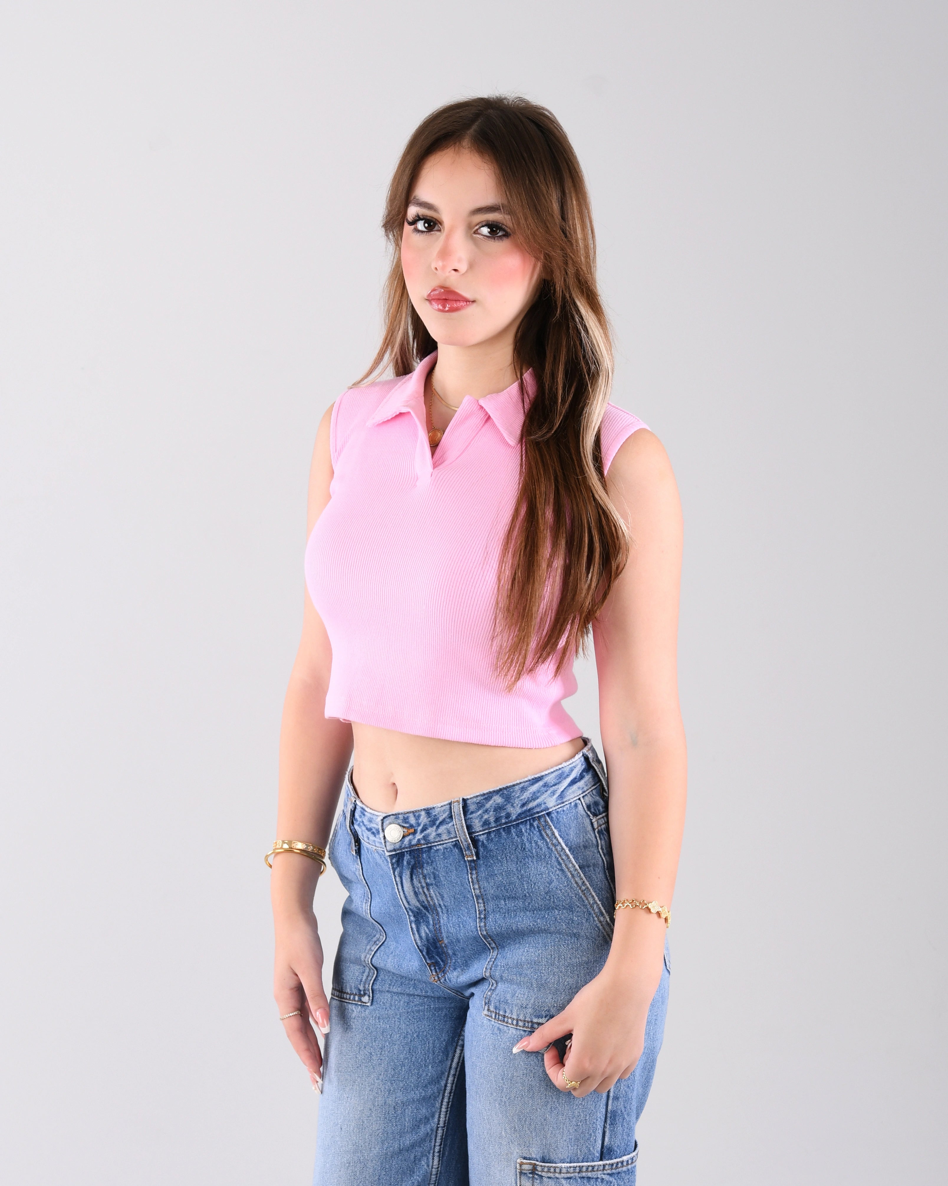 Cropped Cola - Pink