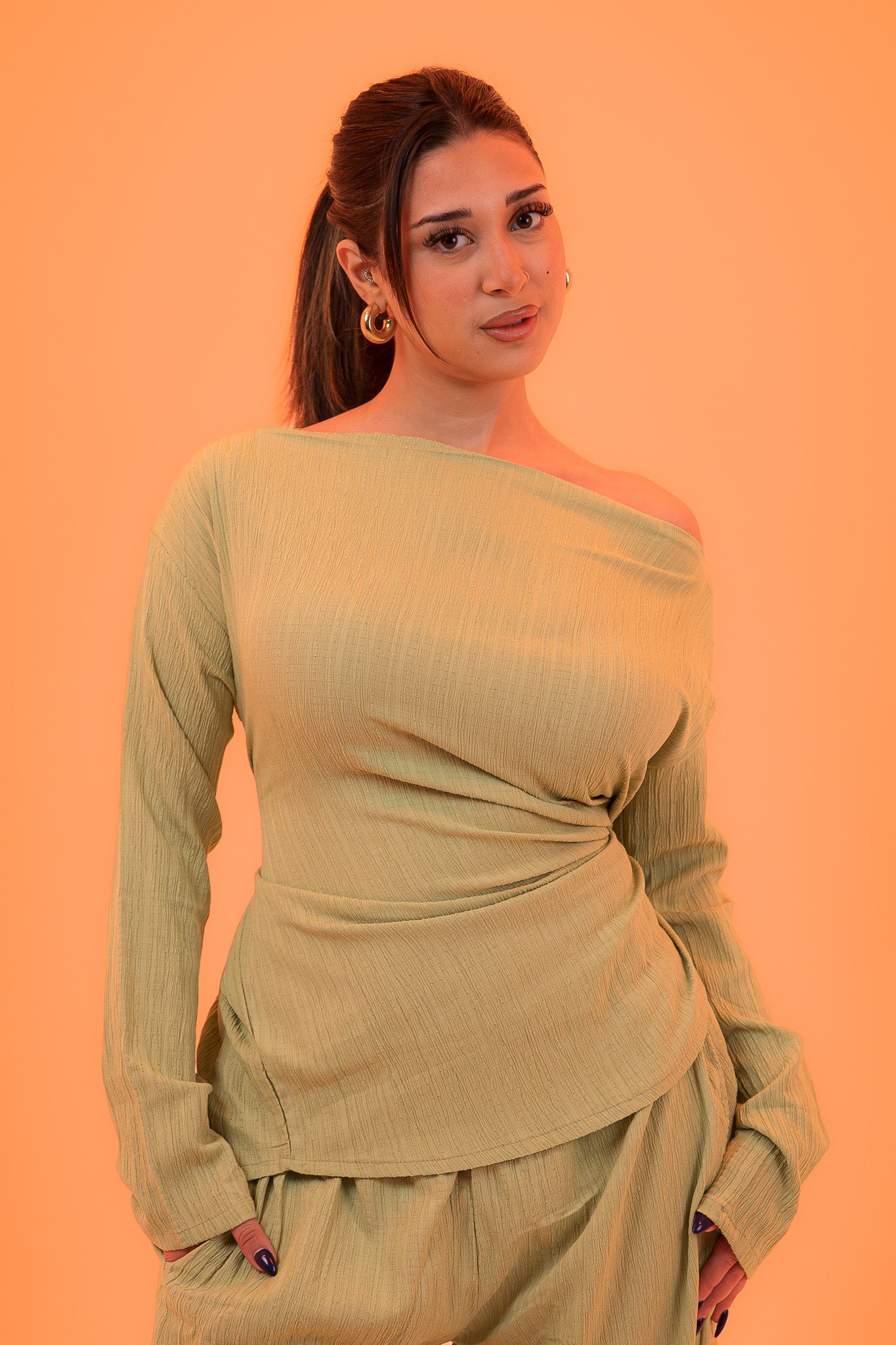 Snatching Top - Kiwi Green