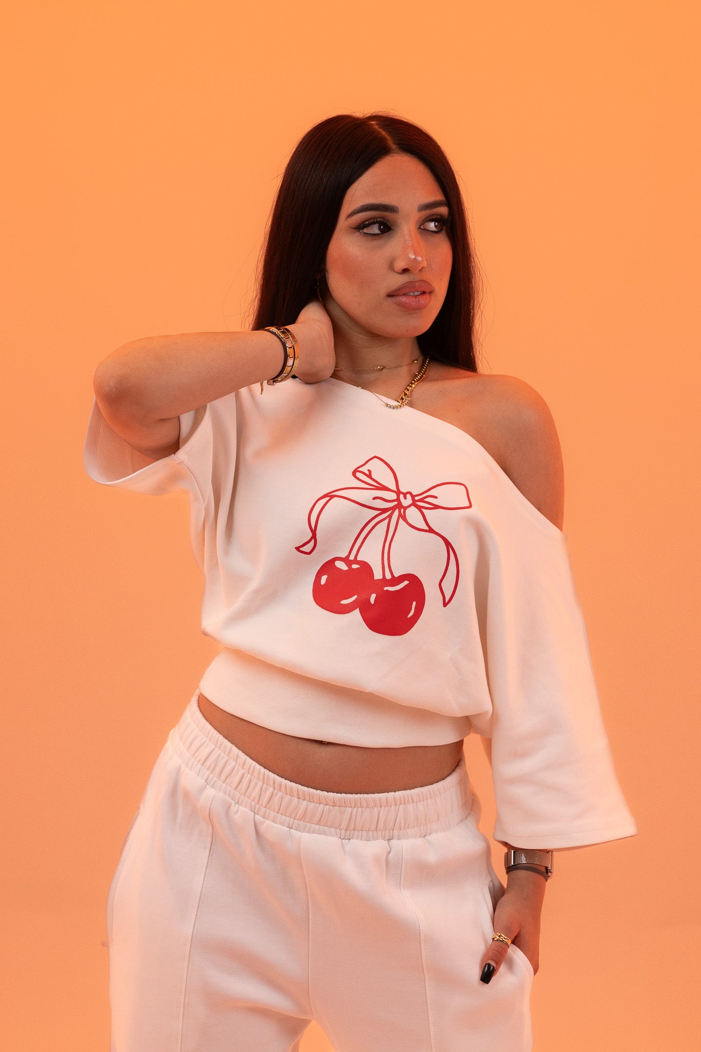 Lowkey Rich Top - White