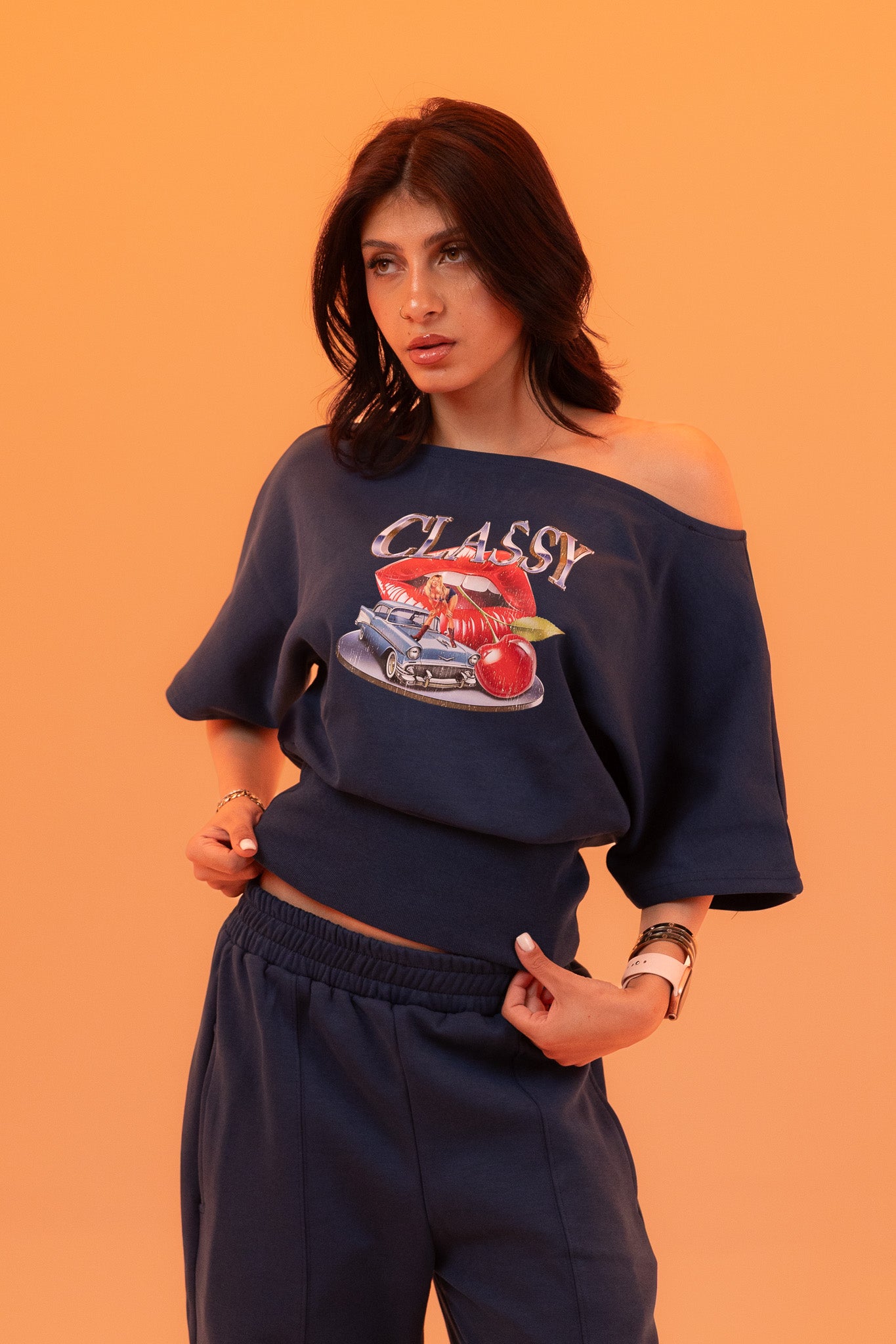 Lowkey Rich Top - Navy Blue