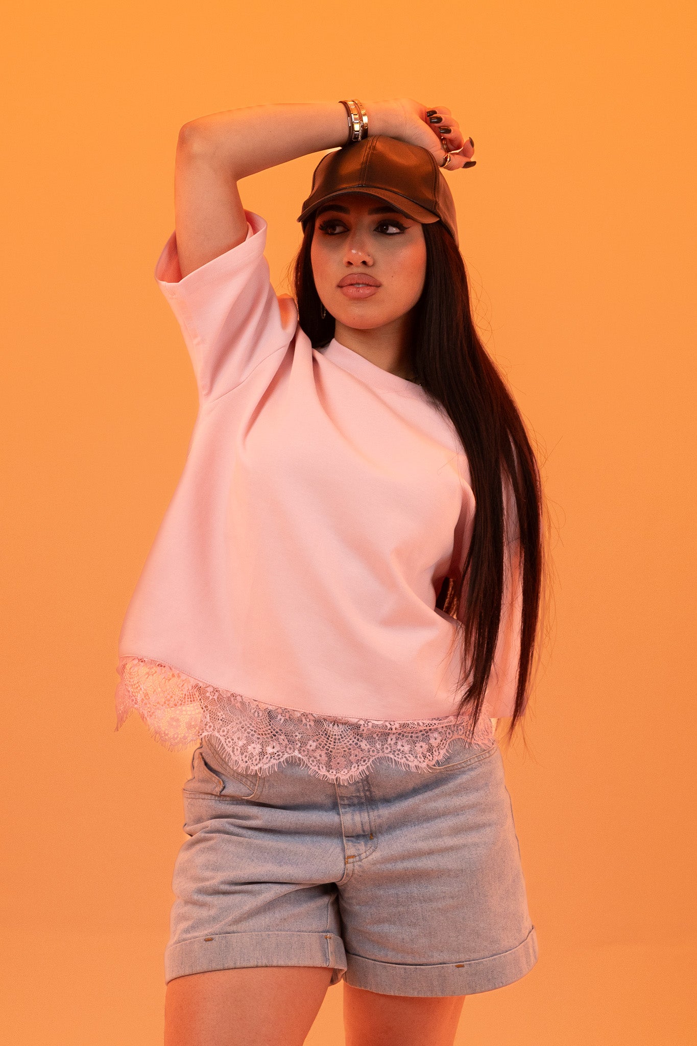 Lace Shirt - Pink