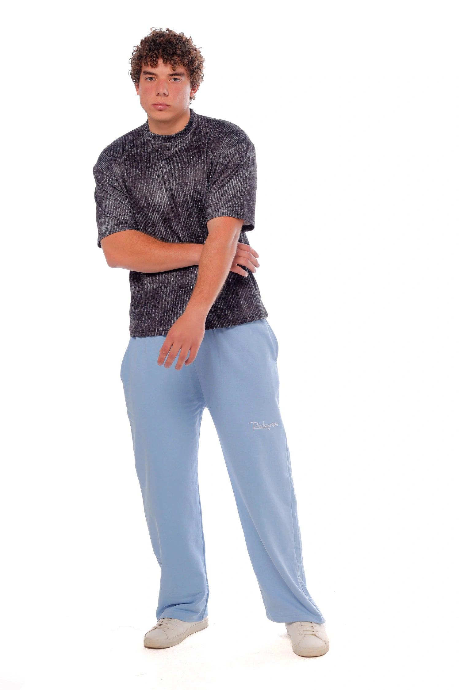 Wave Tee - Charcoal Black