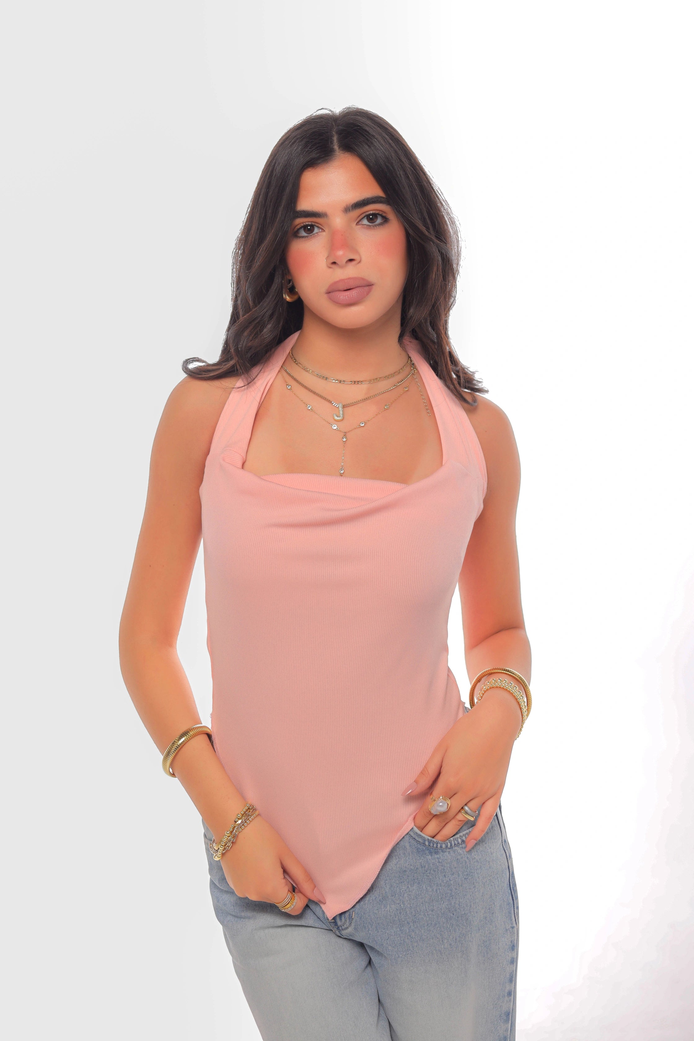 V Top - Pink