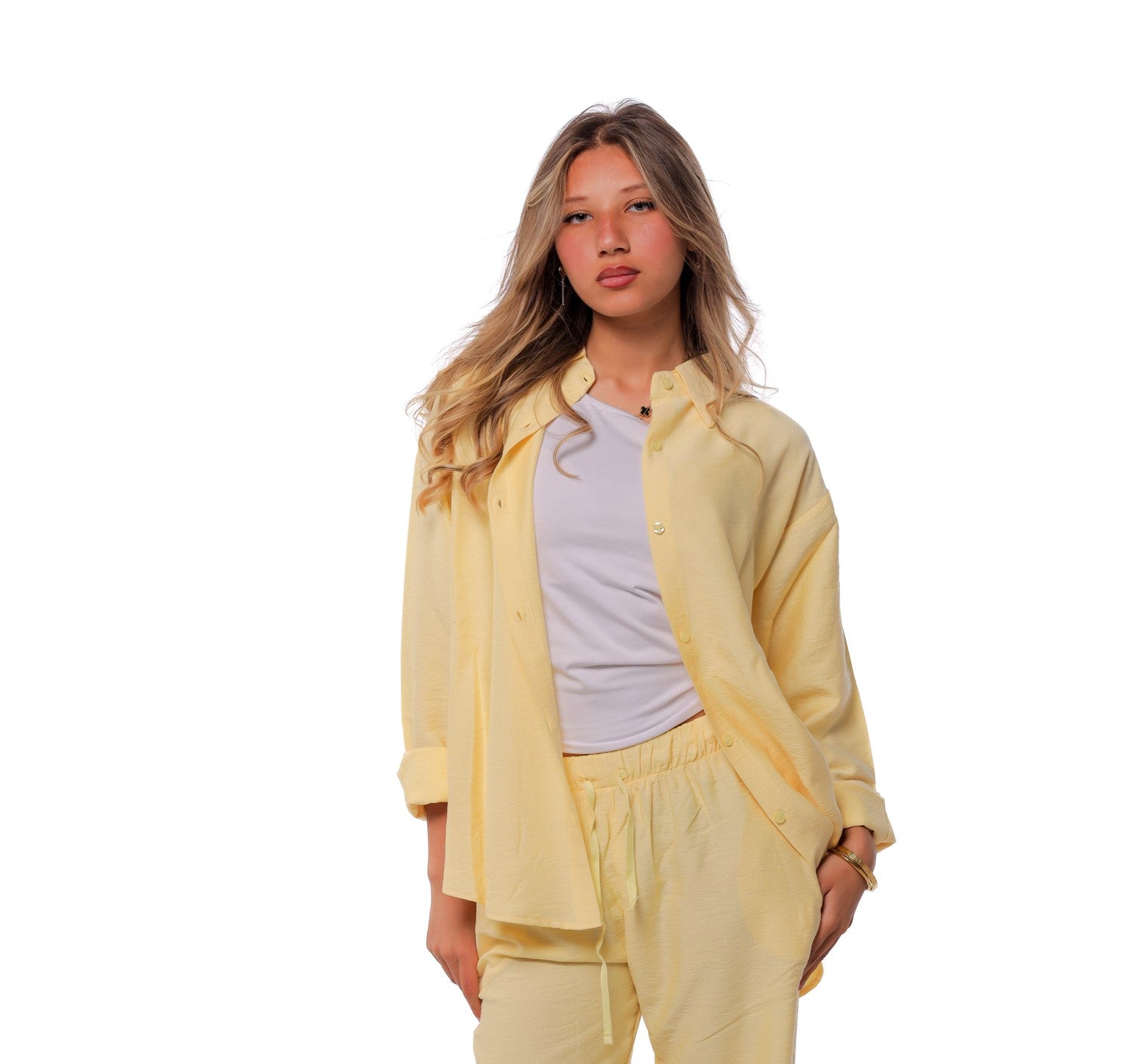 Linen Shirt - Yellow