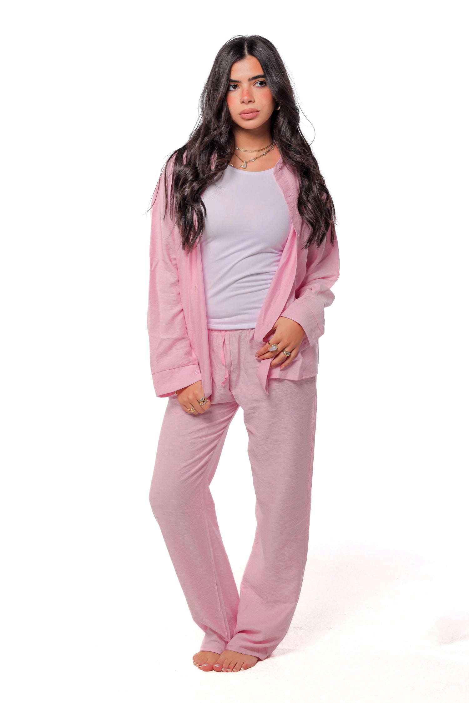 Linen Set - Pink