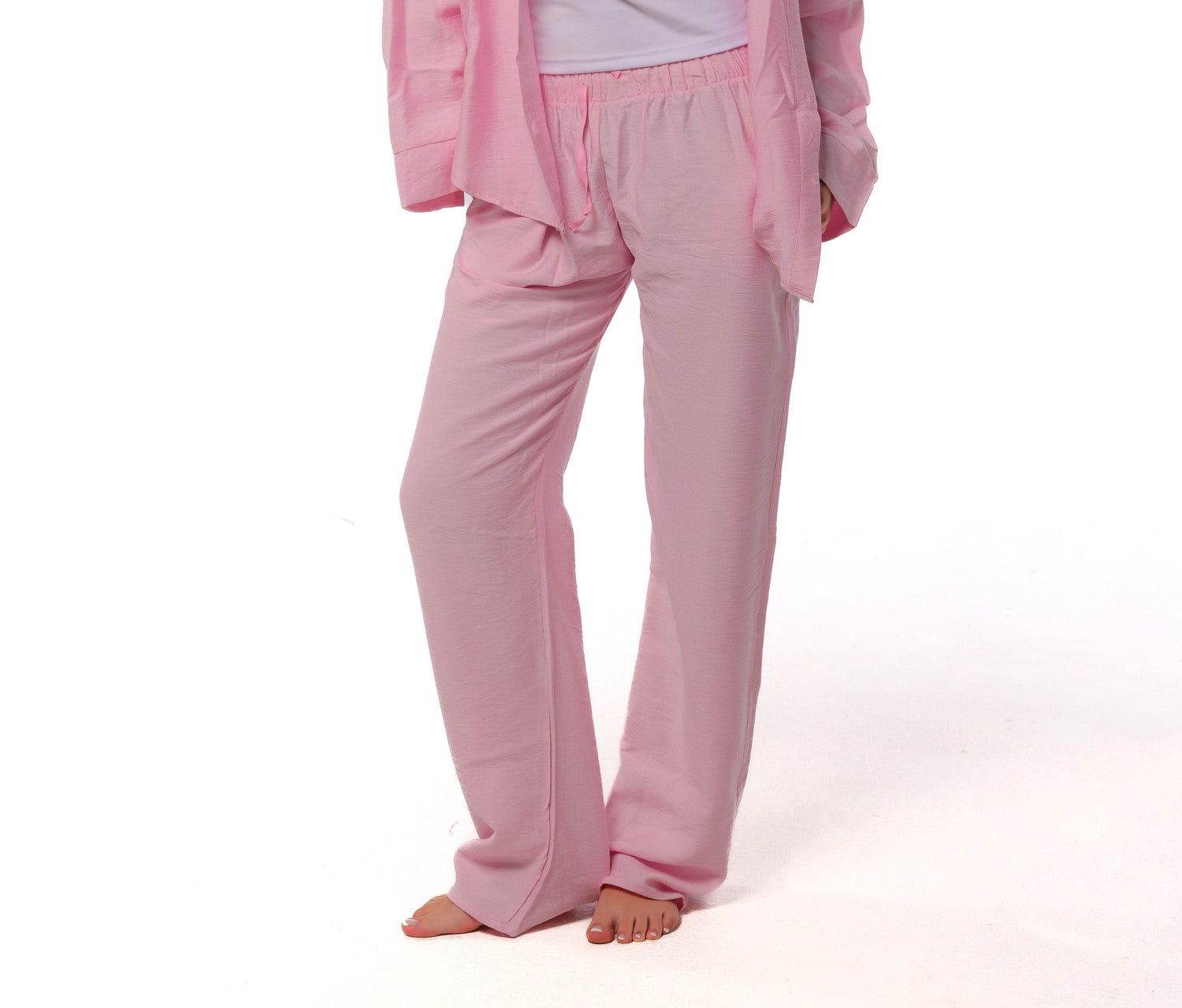 Linen Pants - Pink