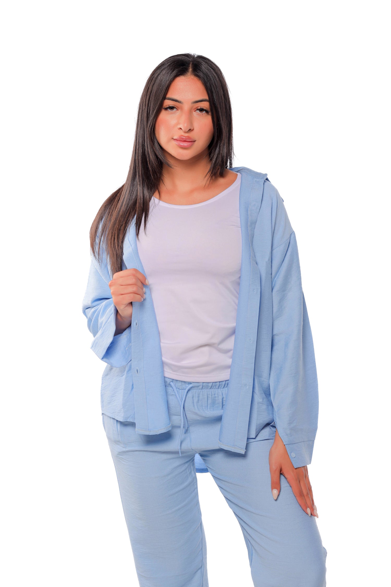 Linen Shirt - Light blue