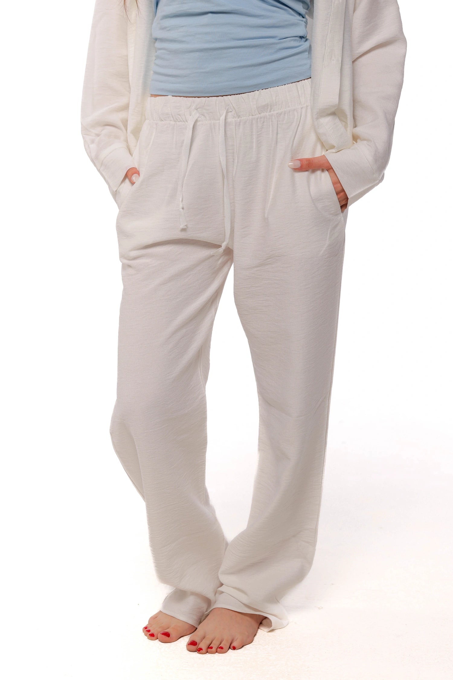 Linen Pants - White