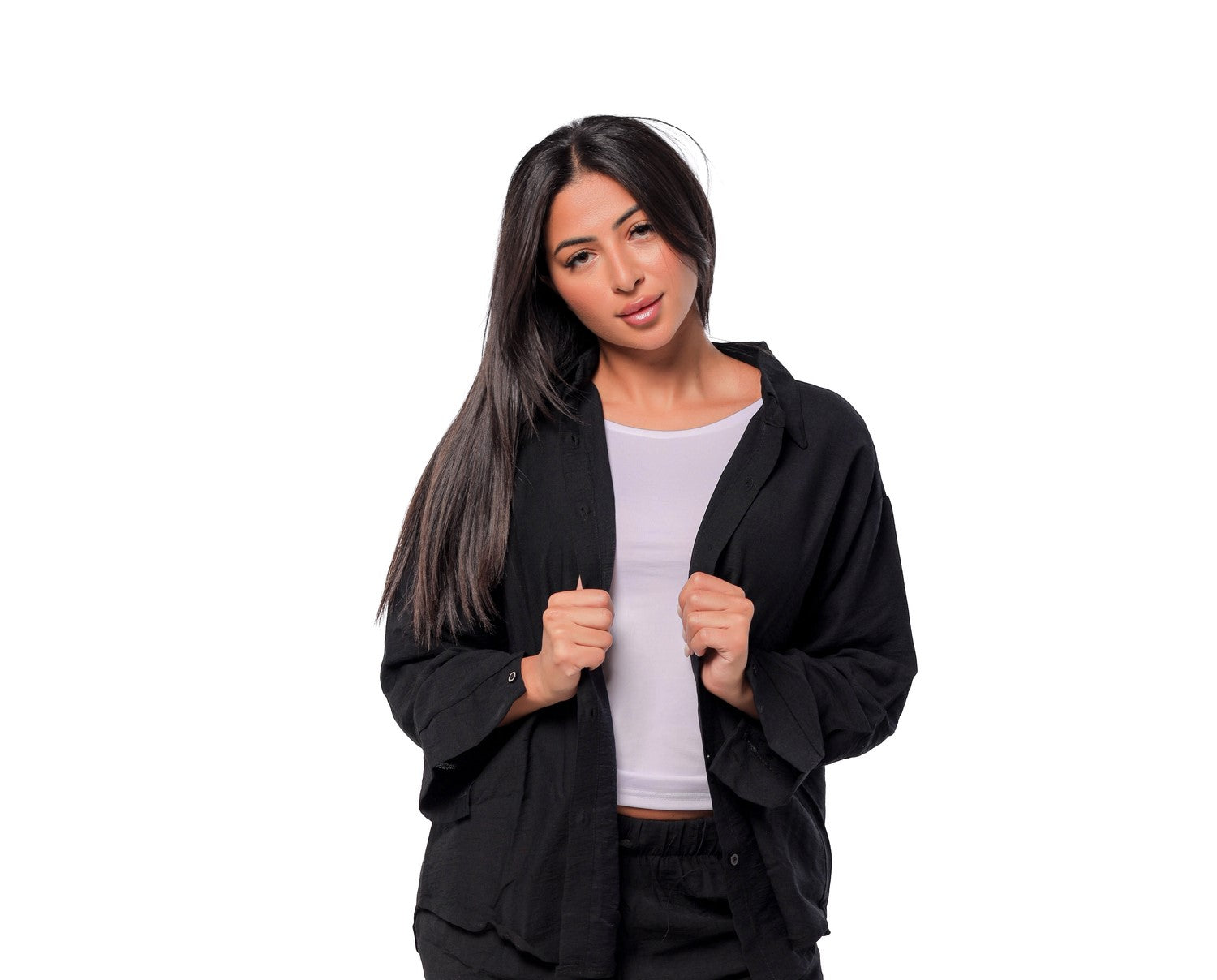 Linen Shirt - Black
