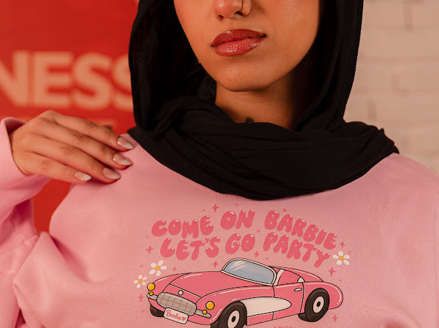 Lowkey sweater Hijab - Pink