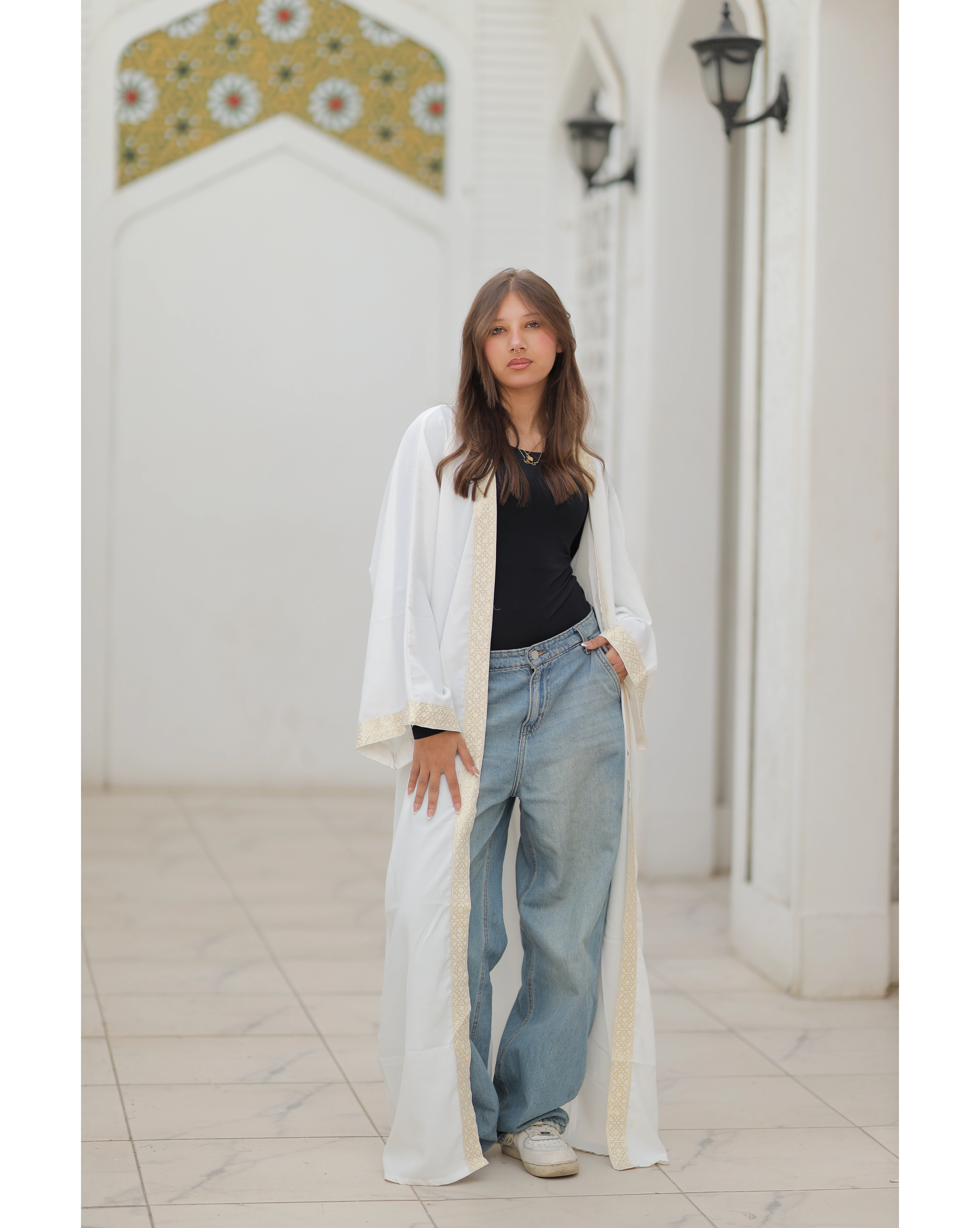 Richness White Kaftan