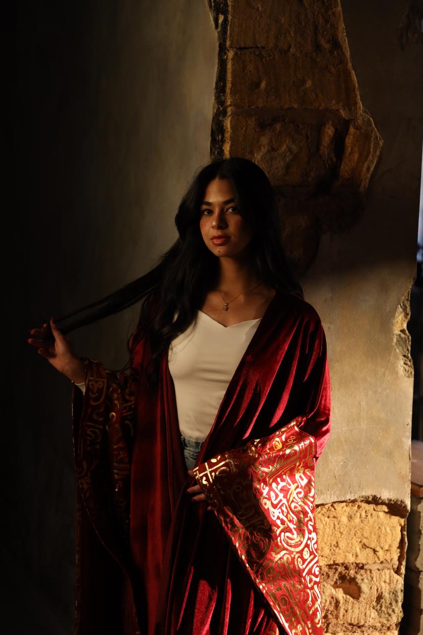 Velvet Burgundy Kaftan