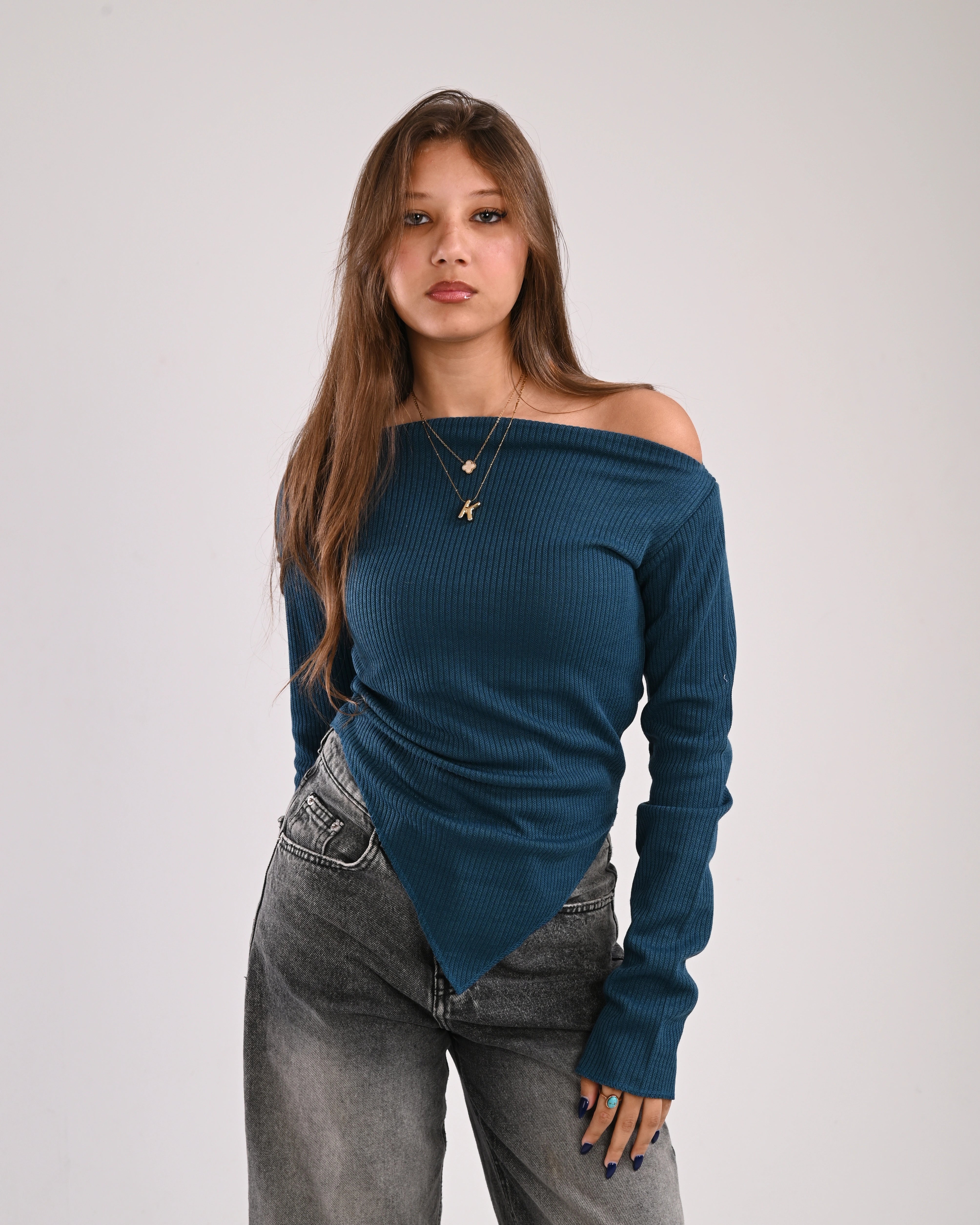 Richness V-top by 6 ways - Navy blue