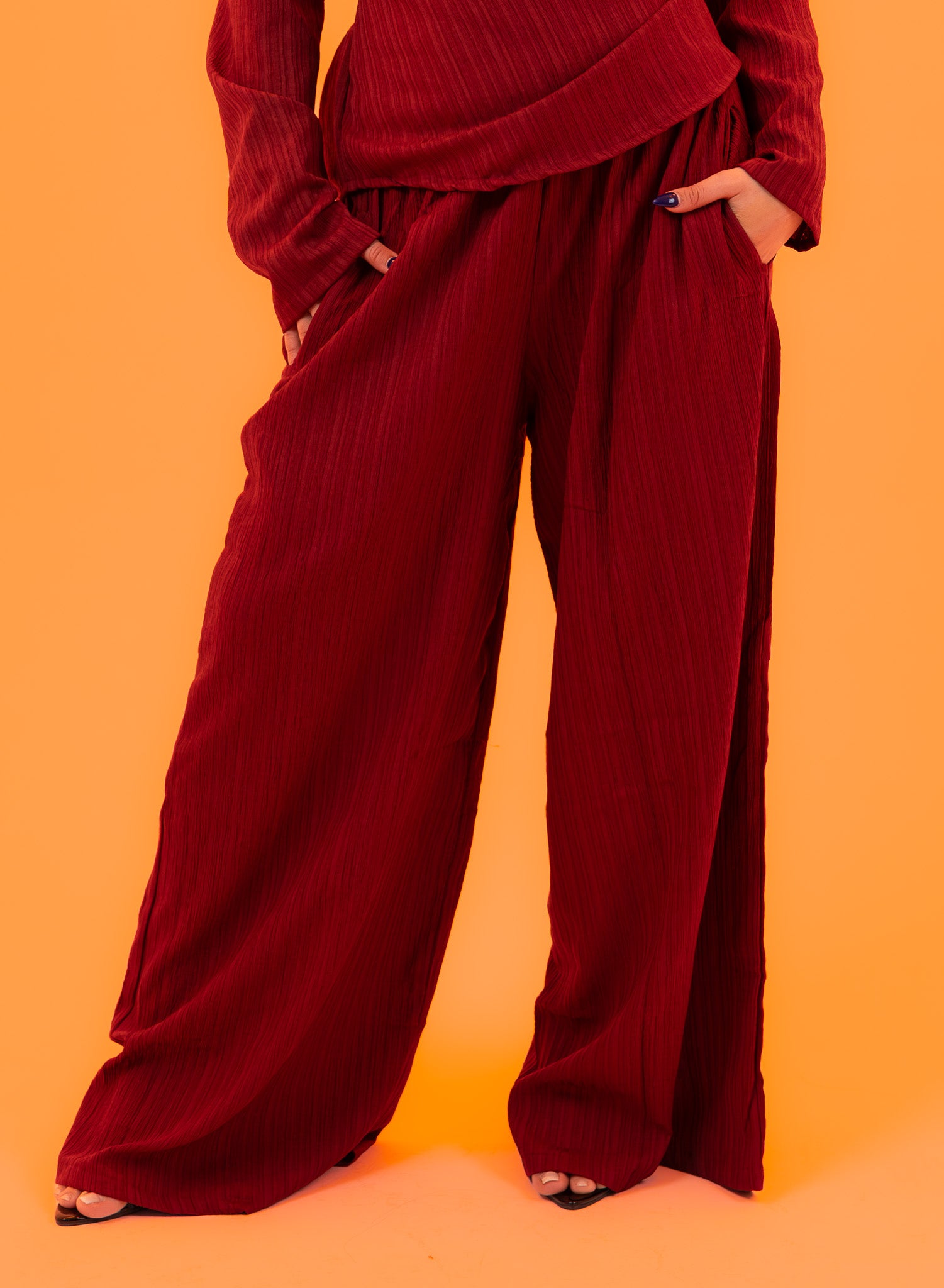 Snatching Pants - Burgundy