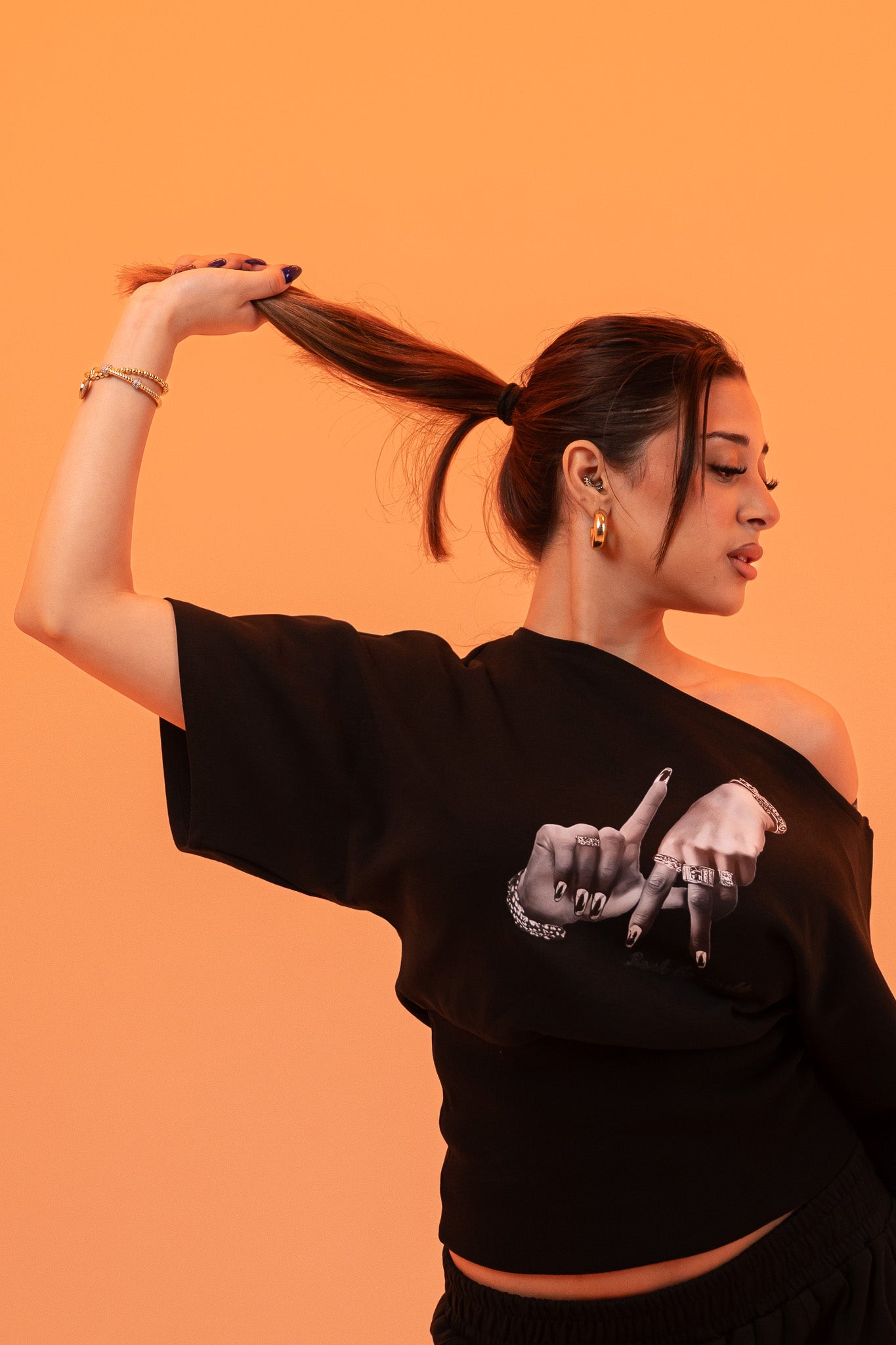 Lowkey Rich Top - Black
