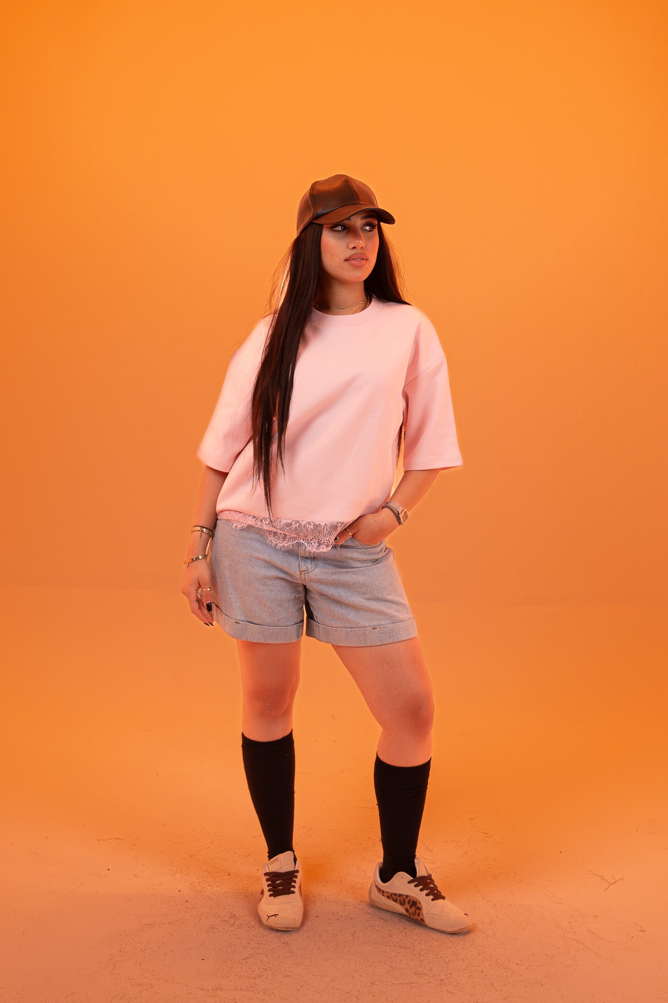 Lace Shirt - Pink