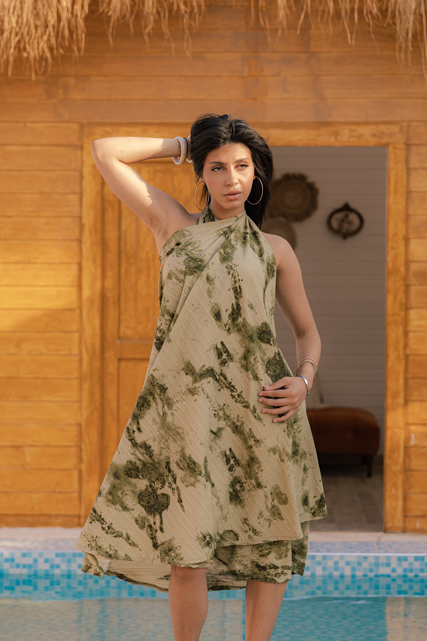 Cash Mayo Beach Veil Olive