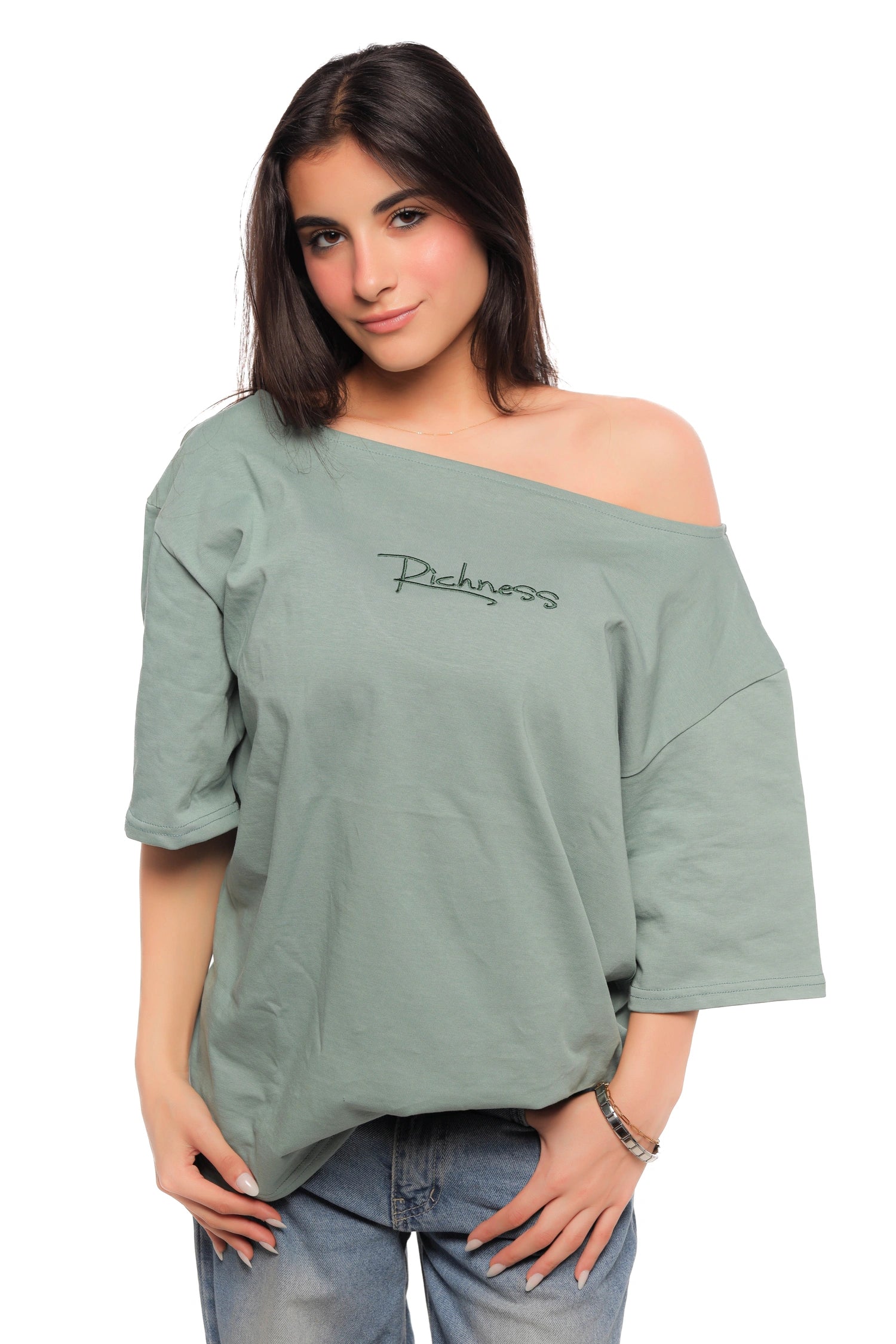 人気★YOUHEE★OFF-SHOULDER T-SHIRTS Off Shoulder T-shirts – Richness