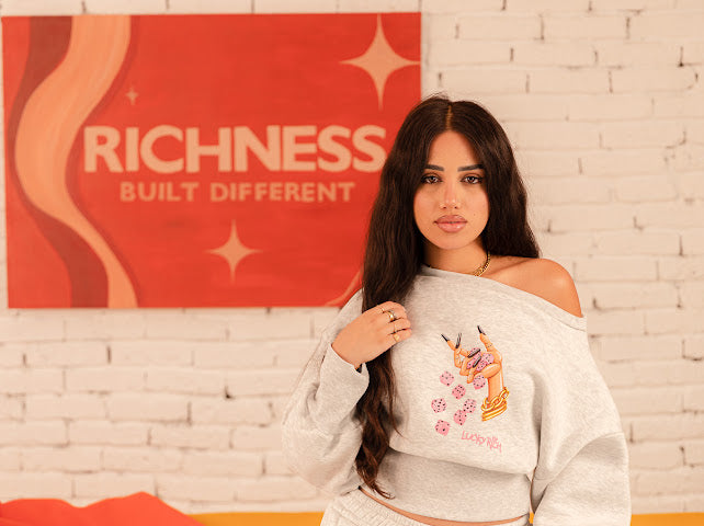 Lowkey Set off shoulder - Light Gray