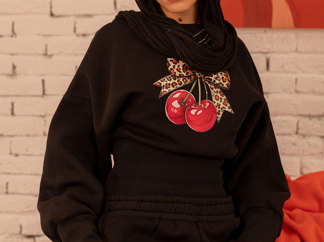 Lowkey sweater Hijab - Black