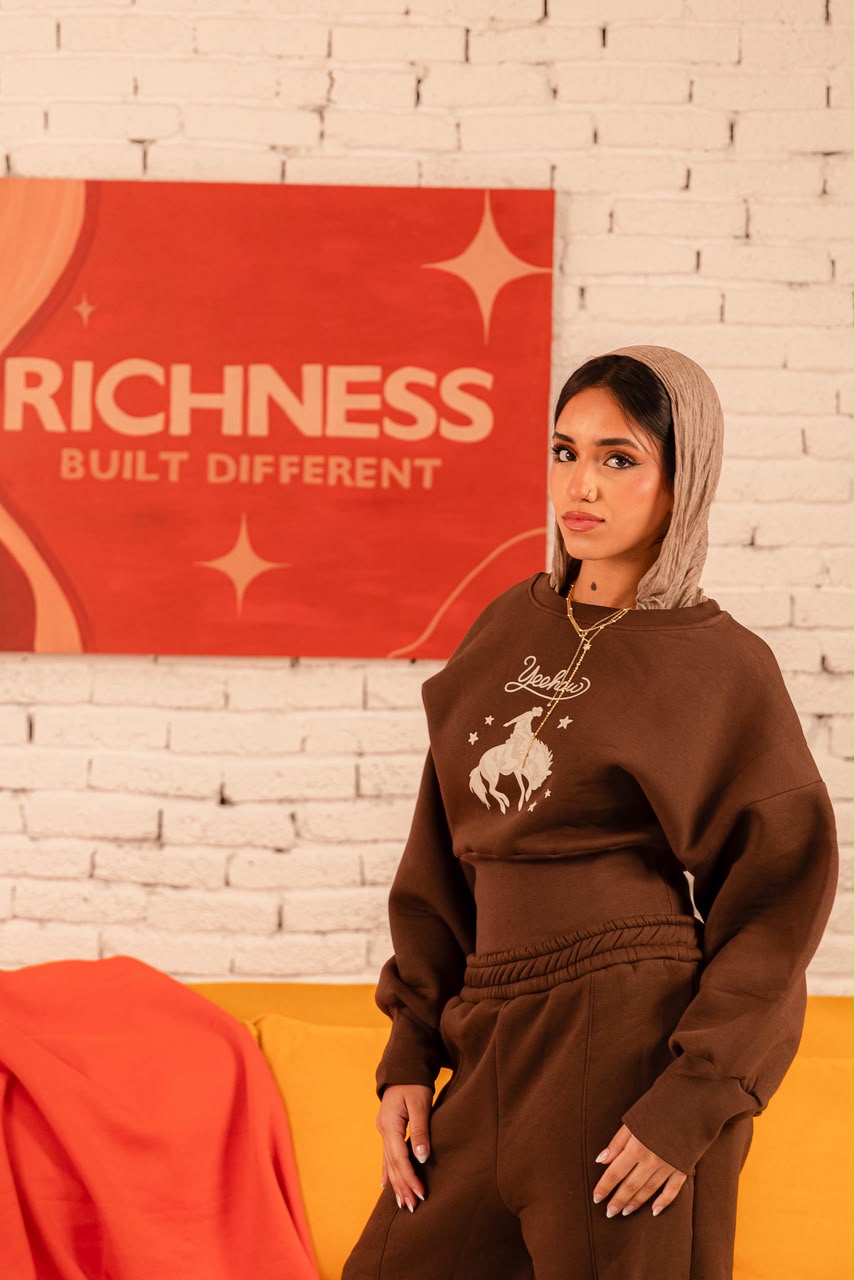 Lowkey sweater Hijab - Brown